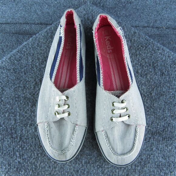 Keds Women Sneaker Shoes‎ Size 8.5 Medium White Fabric Slip On - Picture 3 of 10
